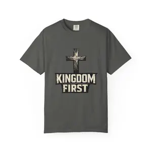 Kingdom First – Forged Cross Tee | Veilborn