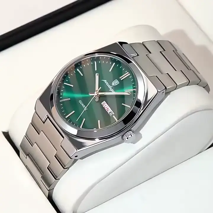 LAXURY POEDAGAR 930 Man Wristwatch Stainless Steel Waterproof Luminous Men's Watch