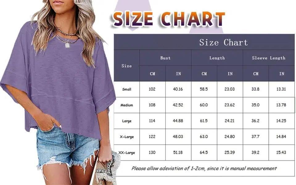 Imily Bela Women's Summer Casual Crewneck Batwing Half Sleeve T-Shirts Solid Color Loose Fit Cute Basic Flowy Tops Tees Blouses Imily Bela Women's Summer Casual Crewneck Batwing Half Sleeve T-Shirts Solid Color Loose Fit Cute Basic Flowy Tops Tees Blouses