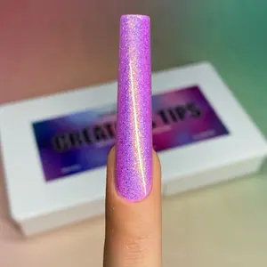 “CREATORS” XXL Square Full Cover Tips for Nail Art Gel Acrylic Nails Poly Extension Gel