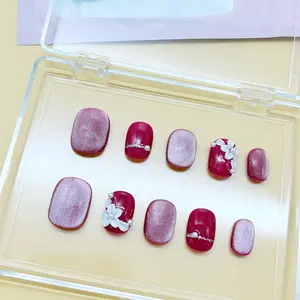 .DP.6385.Cat's eye carved wearable nails