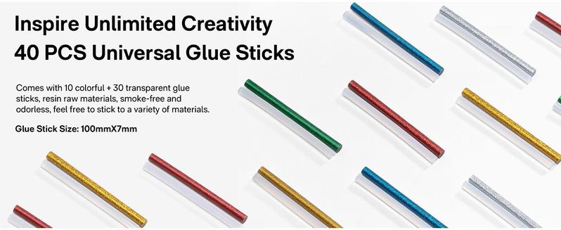 HOTO Electric Hot Glue Gun - 30s Preheat, Wireless/Wired Dual Mode, Anti-Drip for Home & Craft Projects Cordless