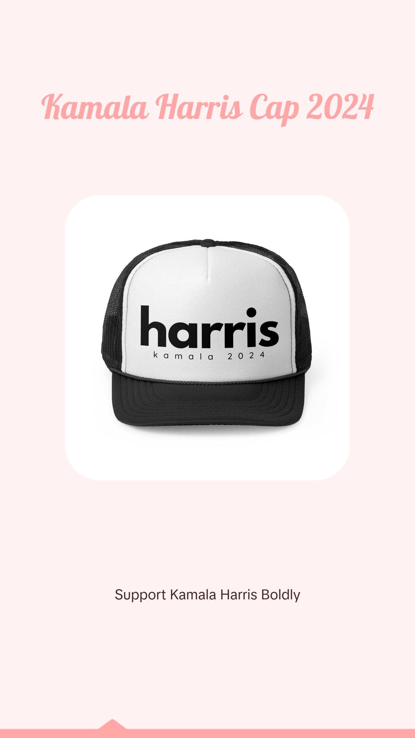 Kamala Harris Trucker Hat - Harris 2024 Hat