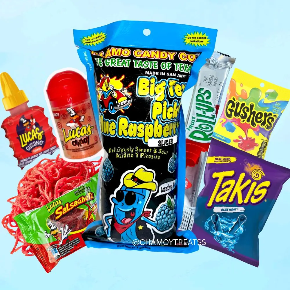 Sliced Blue Razz Pickel Kit Snack