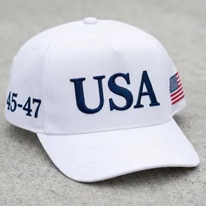 USA Make America Great Again 45-47 Embroidered Cap, Patriotic Election Baseball Hat American Supporter Gift