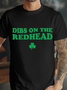 Dibs on the Redhead Tee, Funny St. Patrick's Day T-Shirt, Funny Shamrock Shirt, St Patricks 2025, Shirt for Ginger Gift for Redheads