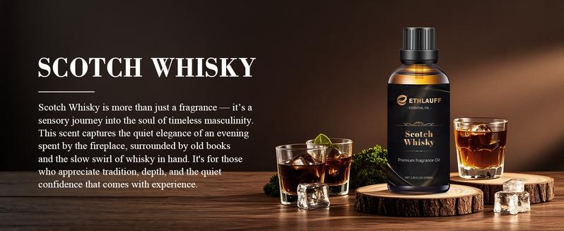 ETHLAUFF Premium Fragrance Oil 3.38FL.OZ - Birchwood Oud / Scotch Wiskey / Galactic Skies / Sweested Taboo, Expertly Layered Aroma Notes for Candle Making Soap Making & Diffusers