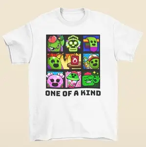 Spike Brawl Stars Graphic Tee Mobile Game Character Fan Merch Shirt