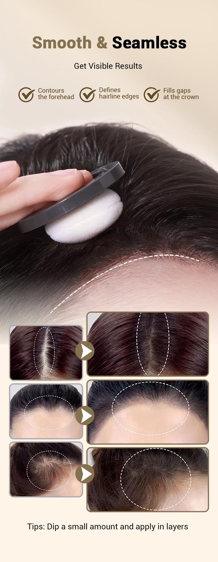 PVVPVV Hairline Powder | BUY 1 GET 1 FREE + Free Brush | Sweatproof Puff Design, Instant Confidence