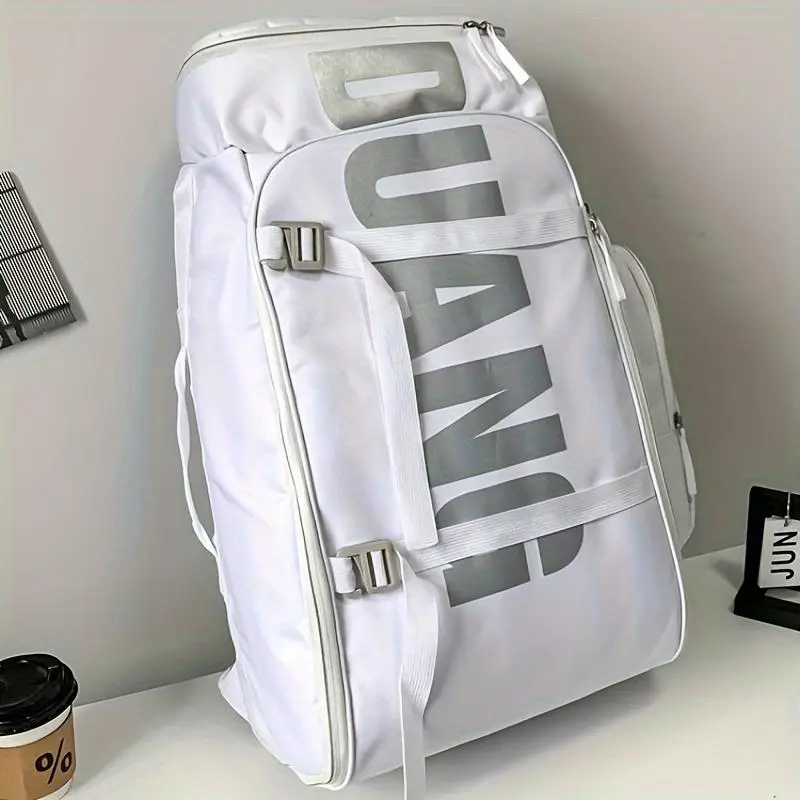 Unisex Streetwear Large Capacity Foldable Backpack - Black, Green, Adjustable Strap, Laptop Compartment, Trolley Sleeve, Water-Resistant Nylon, For Sports Outdoor Travel - Hand Wash Only, Backpacks For School, Adults, High-Capacity