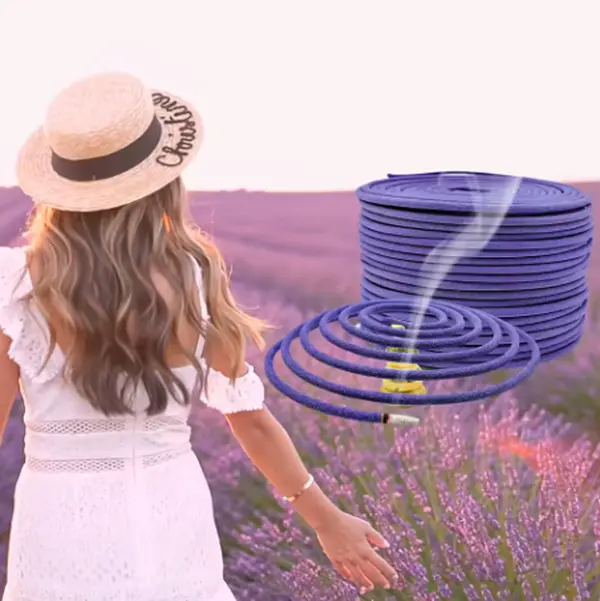 Long-Burning Lavender Lemongrass Coils Natural Backyard Fragrance & Aromatherapy for Relaxation and Wellness