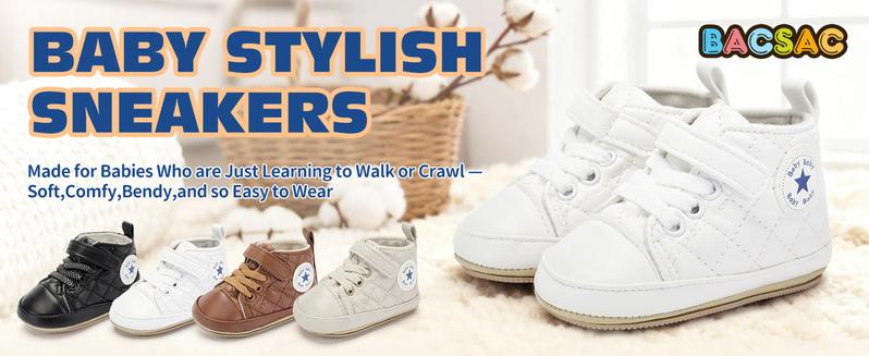 Baby Shoes Infant Cozy Sneakers Toddler Walking Shoes Newborn Boy Girl First Walker Shoes Lightweight Comfy Durable Slippers for 6 Months -9 Moths-12 Months-18 months Perfect for Little Kids Prewalker Shoes for 0-1-1.5yrs old