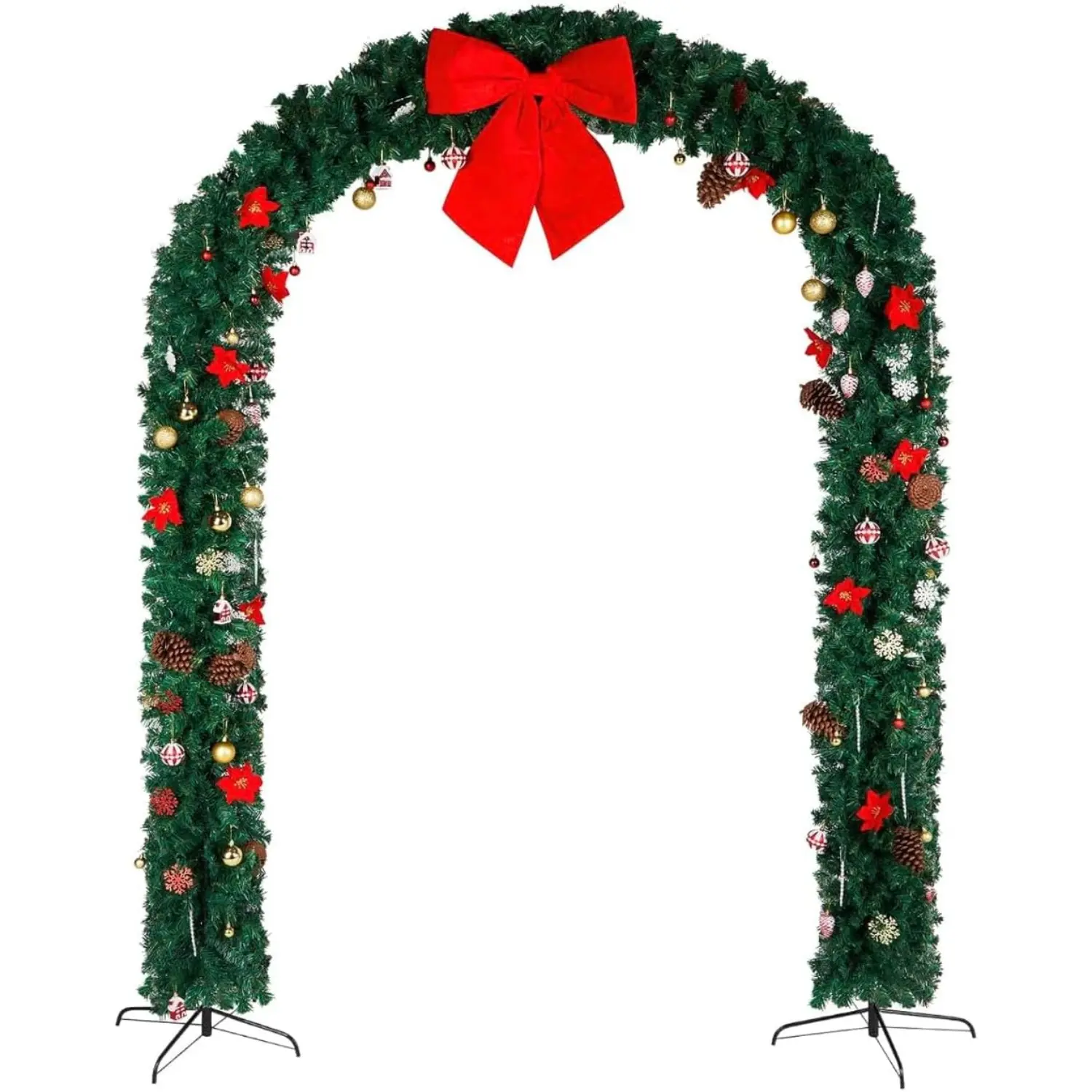 Ubesgoo Fairy Magical Christmas Artificial Tree Archway Decoration - Realistic PVC Arch Frame for Outdoor Indoor Festival Party, Home Supplies Festive Decor