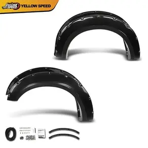 Pocket Rivet Fender Flares 4PCS Fit For 2017-2020 Ford F-250 F-350 Super Duty