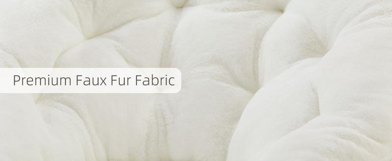 Cozy Saucer Chairs Faux Fur Living Room Reading Lounge Furniture Folding Comfy with Soft Thick Padded Seat Metal Frame Modern Style for Bedroom Home Cozy Saucer Chairs Faux Fur Living Room Reading Lounge Furniture Folding Comfy with Soft Thick Padded Seat Metal Frame Modern Style for Bedroom Home