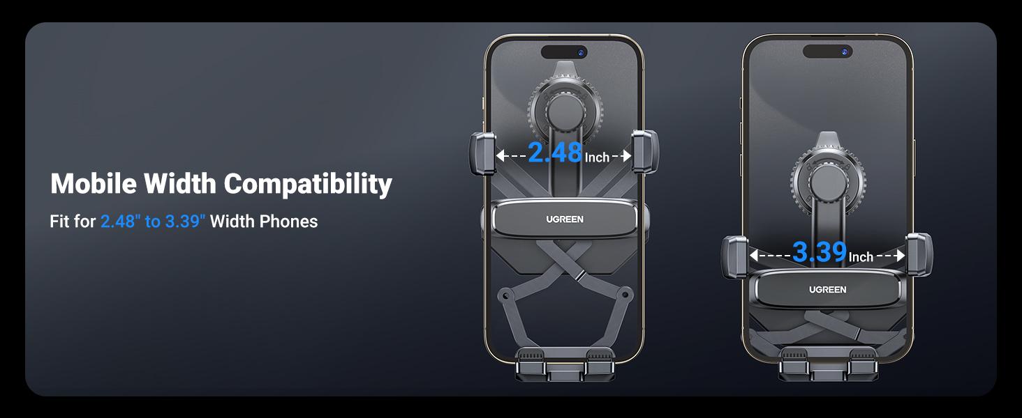 UGREEN Car Phone Holder 360 Degree Rotated Gravity Air Vent Phone Mount, Compatible with iPhone 17 16, Samsung, 360 rotation Cellphone Grip Stand-Deals for You,September Restock，TikTokShopBlackFriday ,TikTokShopHolidayHaul