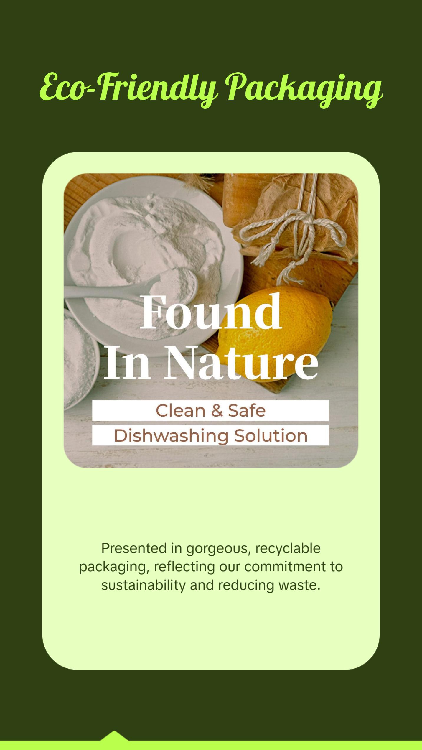 Powder Dishwasher Detergent, All Natural Dishwash Powder