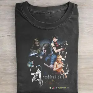 Resident Evil 4 T-Shirt v2, Survival Horror Video Game Graphic Tee, Leon Kennedy Inspired Shirt, Retro Gaming Unisex T-Shirt