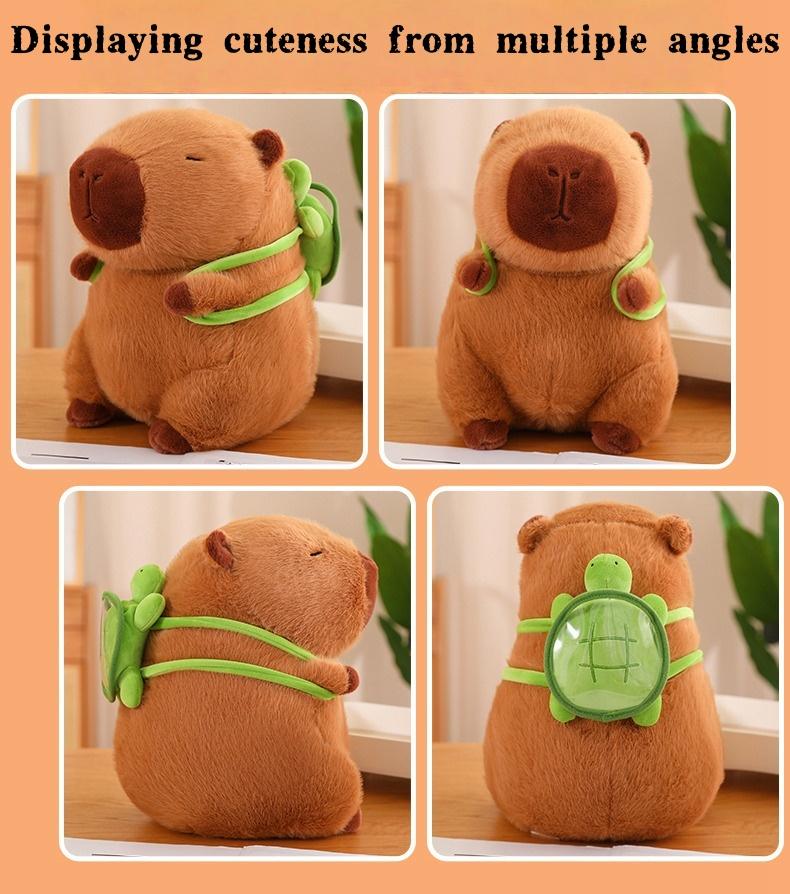 Summer Capybara Plush Toy Soft Cuddly Simulation Stuffed Animal for Home Sofa Bed Decoration Ideal Gift for Animal Lovers Ages 12+ Summer Capybara Plush Toy Soft Cuddly Simulation Stuffed Animal for Home Sofa Bed Decoration Ideal Gift for Animal Lovers Ages 12+