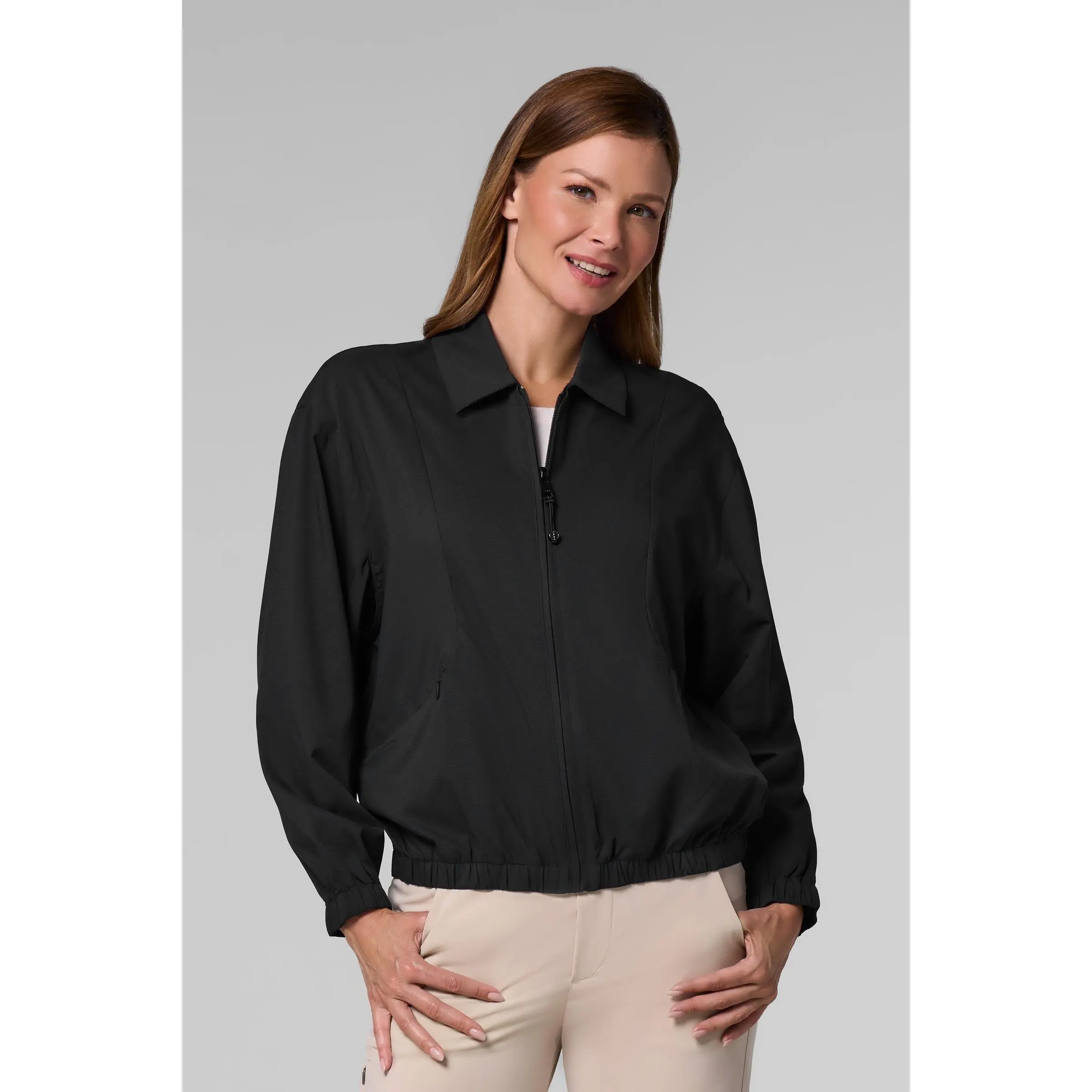 Destin | Women's Windbreaker Travel Jacket | Black