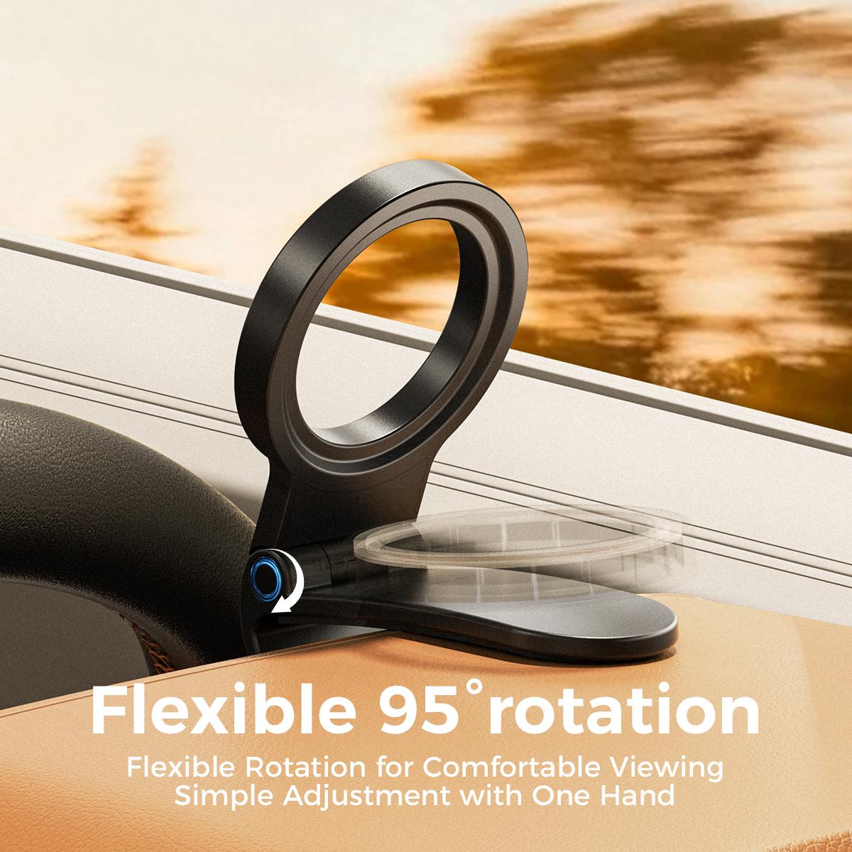 Strong Magnet Magnetic Cellphone Car Mount - Hands-Free Phone Holder, 95° Adjustable Car Interior Accessories, Compatible with iPhone 17/16/15/14/13/12 Pro Plus Max MagSafe Phones