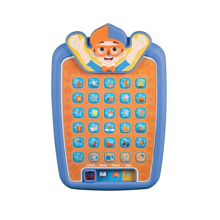 Blippi Toddler Tablet - Portable, Lightweight, Durable NF Educational Toy Tablet with Phonics Learning Pad and Educational Games
