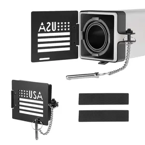 Canvcle 2 Pack RV Bumper Cap Cover, RV Bumper Plug End Cap, Square Bumper Caps for RV, Fits Standard RV 4-Inch Square Camper Bumpers, No-Insect Vent Holes, Black