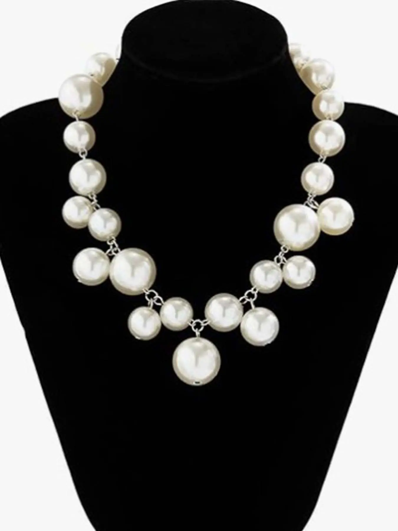 Faux Pearl Decorated Necklace for Women for Gift, Clavicle Matching Necklace, Fashion All-match Accessory, Dangling Pearl Necklace