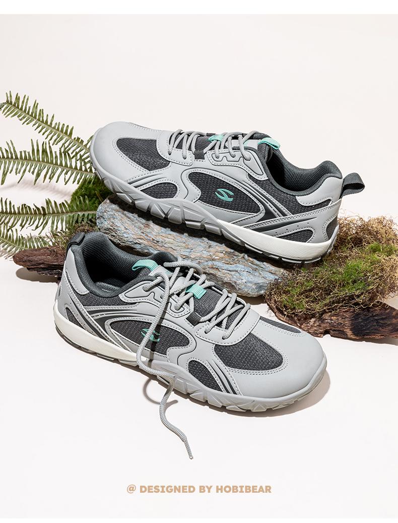 HOBIBEAR Spring/Autumn Women's Training Shoes Breathable Woven Fabric Sneakers with Wide Toes - Comfortable Outdoor Versatile Flats