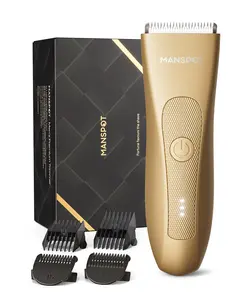 MANSPOT Manscape Hair Finishing Trimmer for Men, Men's Shaverand Razor (Gold) Valentine's Day Gifts for Him Perfect for Husband Boyfriend, Birthday Gifts for Friends Dad and All Men