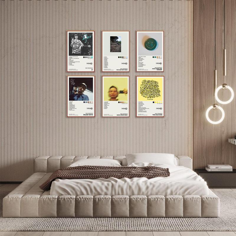 Mac Poster Demarco Music Album Cover Signed Limited Canvas Poster Set of 6 Unframed 8inx12in 20x30cm Artwork for Wall Decor