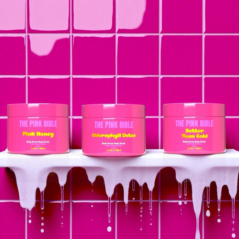 Body Armor Body Scrub- pH balancing, body odor, chlorophyll, probiotics, tea tree