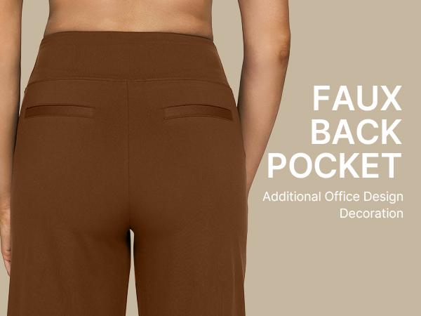 G4Free Loose High-Waist Business Casual Pants Yoga Pants Women Wide Leg Pants with Pockets Comfortable Athletic Sweatpants