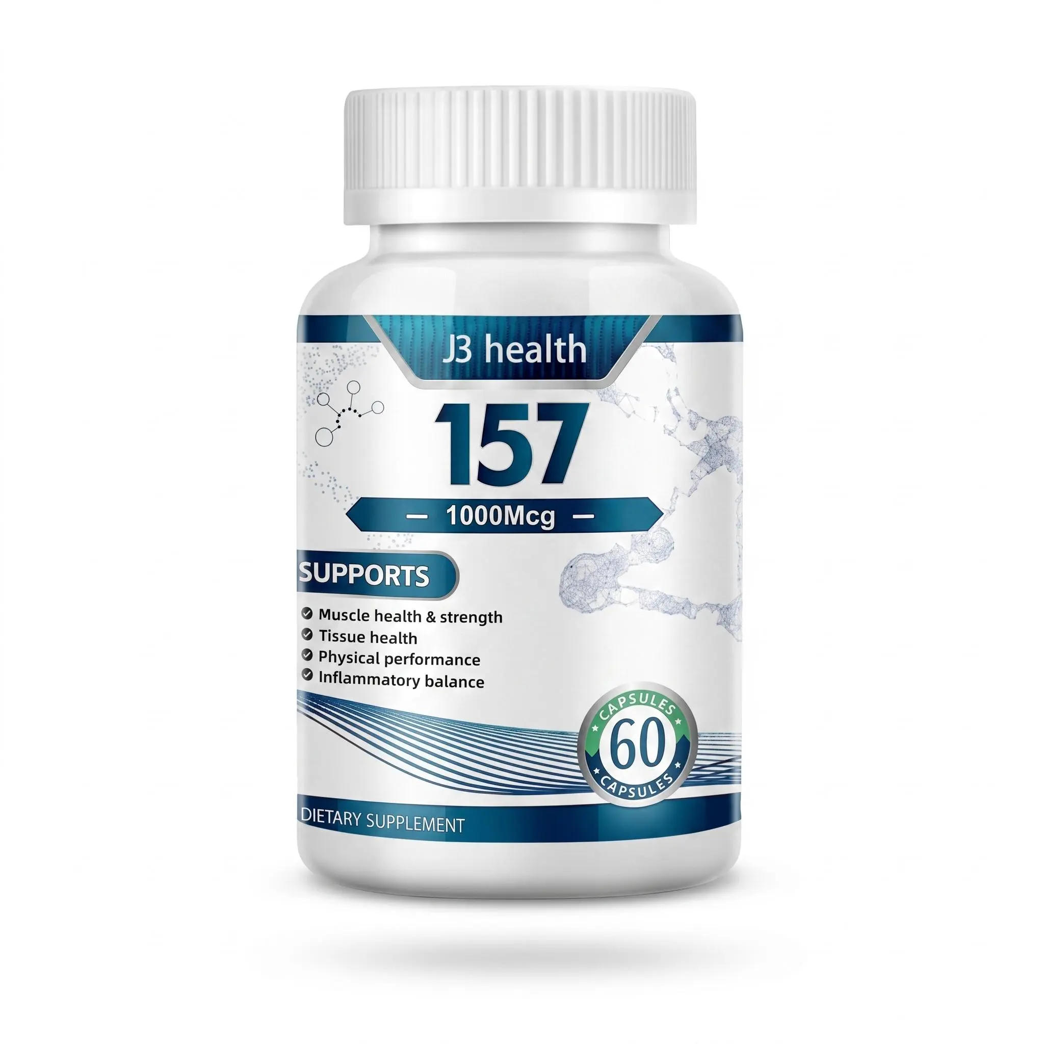 Recovery Support Dietary Gym Supplement Capsules - Fitness, Body Health Support for Adults, Single Item, 60 Capsules for Muscle, Joint, Mobility, Gut Lining & Digestive Wellness