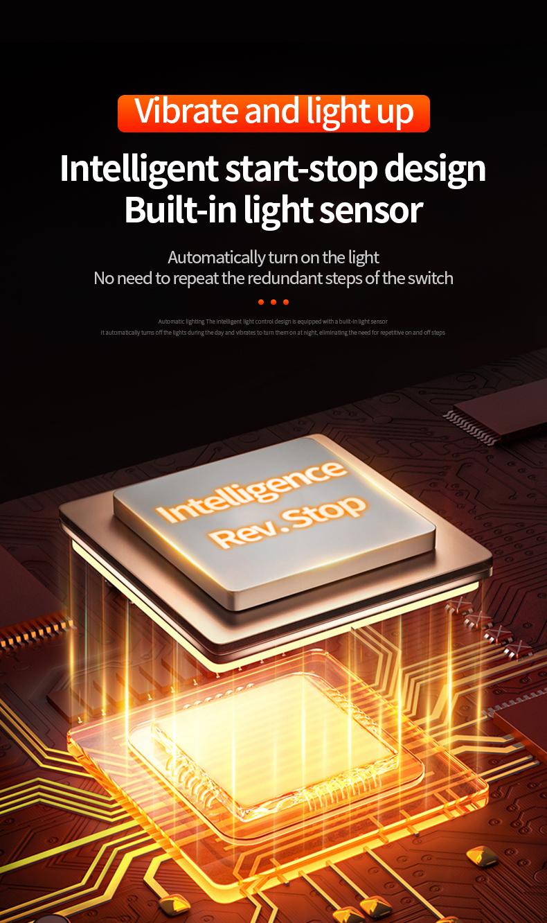 Solar Car Roof RGB Strobe Light With Remote Control Cab Signal Lamp Wireless No Punch LED Truck Pickup Warning Lights for Camping Enhanced Night Visibility & Interior Lighting vibration sensor