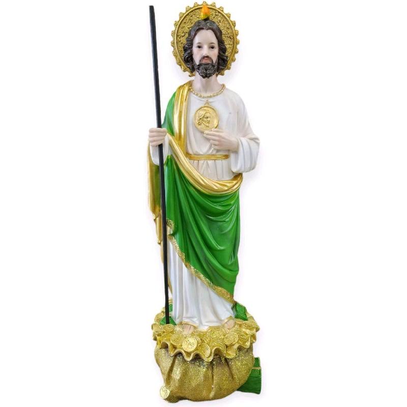 San Judas 24" Inch Tall Con Capa Statue- St Jude  Standing Religious Decor brand new in Box Ornaments Religious Decor Patron Saint Tadeo