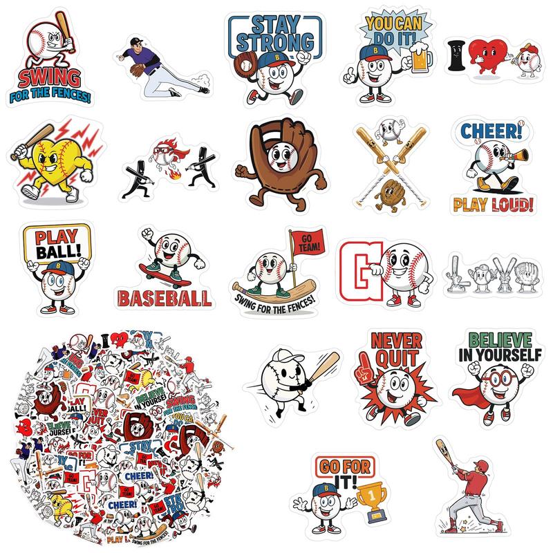 200 Pcs Easter Cartoon Vinyl Stickers Jesus Baseball Bee Golf Soccer Dumpster Fire Meme Waterproof with Positive Quote for Laptop Water Bottles Scrapbook Office Party Gifts