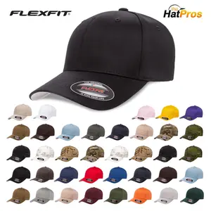 Flexfit 6277 Original Fitted Hat 6 Panel Baseball Cap Flexfit S/M L/XL XXL