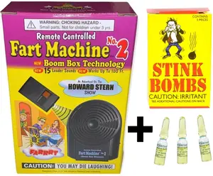 💨 Fart Machine #2 with Remote + Bonus Stink Bombs (3pk)