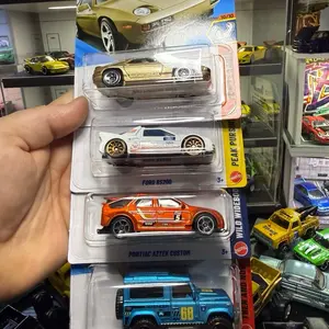 Hot wheels Dollar general Exclusive set of 4 1:64 Diecast cars Porsche 928s, Ford rs200, Pontiac Aztec, Land Rover defender 90
