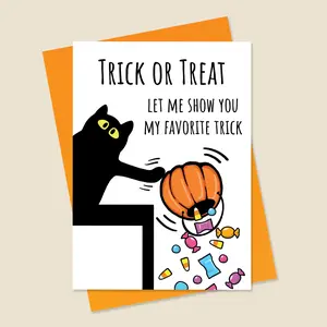 Halloween Card • Cat Trick or Treat