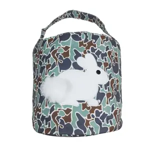 Kids Easter Basket Deer Green Hunting Basket Kids Gift BA0157