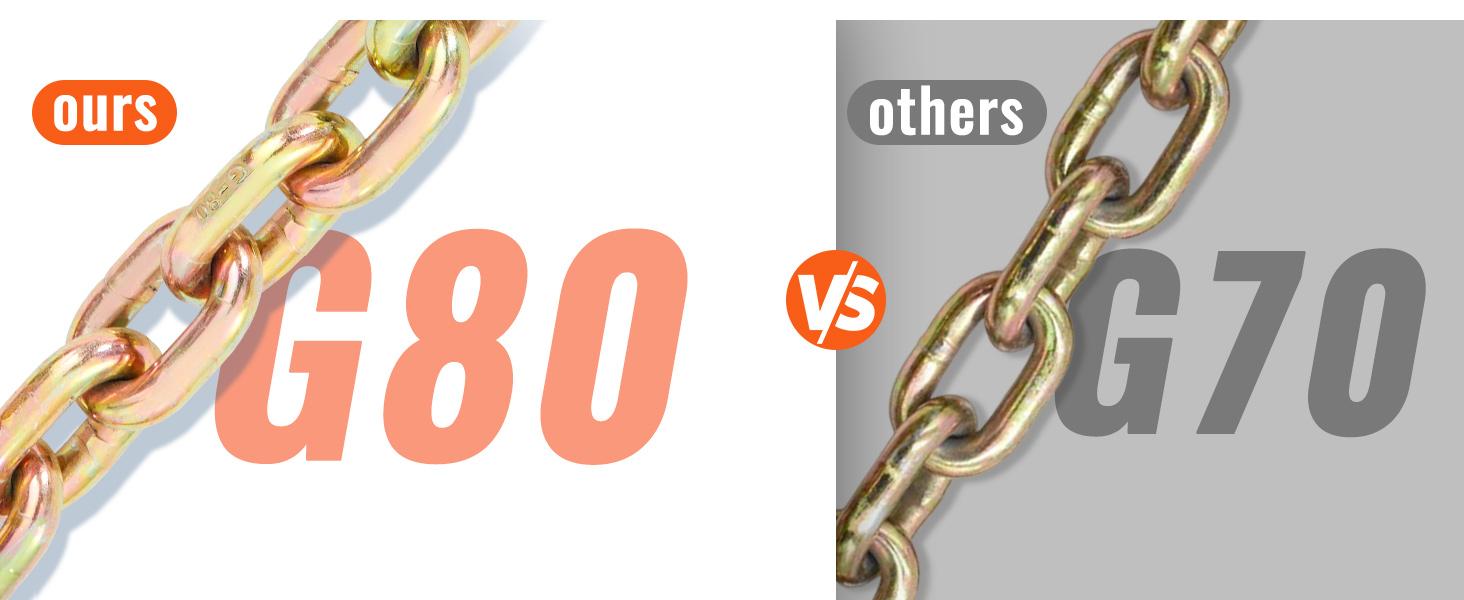 VEVOR V-Chain Bridle, TikTokShopBlackFriday, 9620 lbs Working Load Limit, 5/16'' x 3' G80 Tow Chain with RTJ Cluster Hooks, DOT Certified, Galvanized Coating Manganese Steel & D-Shackle, for Lifting & Moving Activities VEVOR Super Brand Day