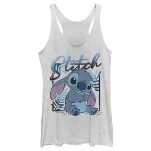 Women's Lilo & Stitch Distressed Poster Stitch Racerback Tank Top