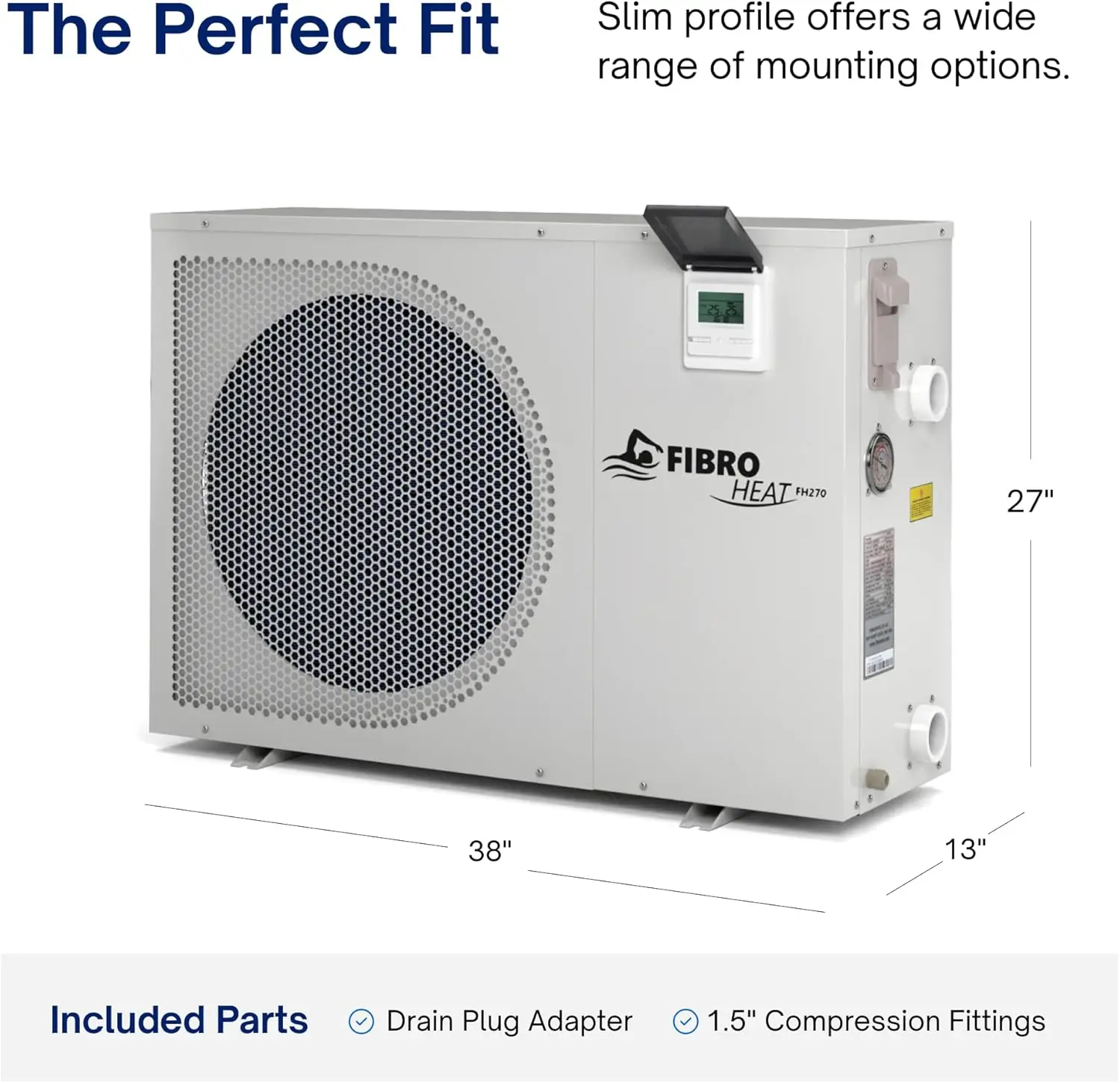 FH270 70,000 BTU 240 Volt Swimming Pool Heat Pump