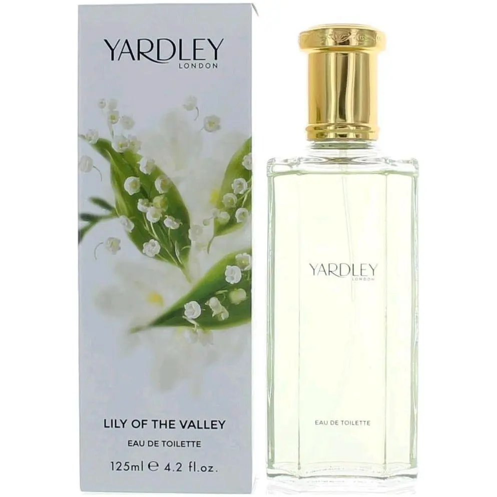 Yardley London Lily of the Valley EDP Spray for Women, Light Fragrance EDP, All-Seasons Floral Scent, 4.2 fl oz (4 – 4.9 Fl Oz Range), Women's Fragrance, Feminine Energy, Light Freshness, Single Bottle, All Occasions, Fresia, Light Edp