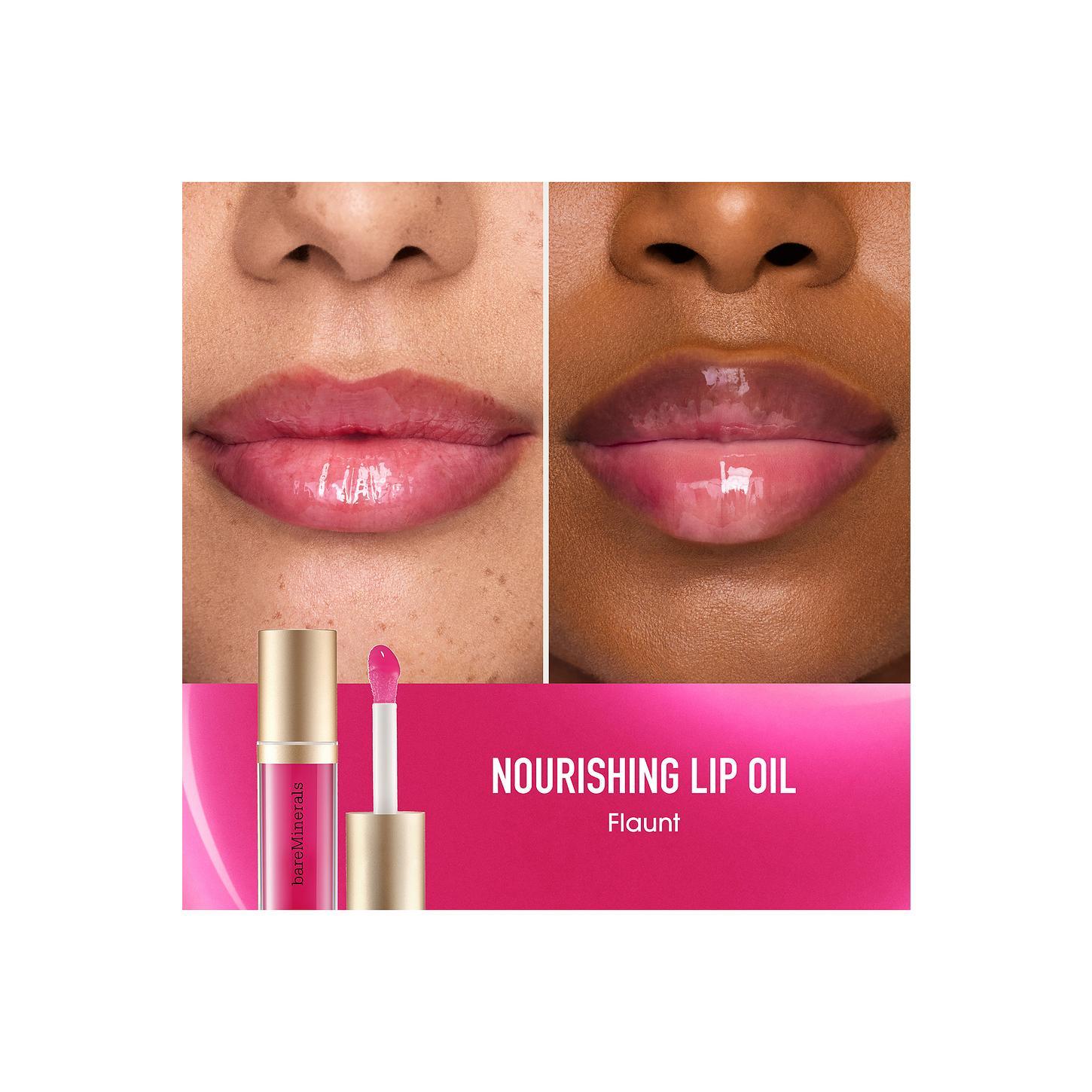 bareMinerals Nourishing Lip Oil in Flaunt bareMinerals Nourishing Lip Oil in Flaunt