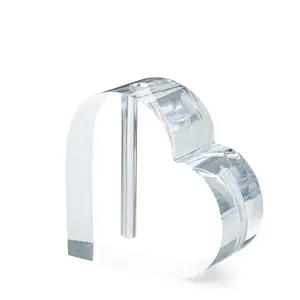 Forever Rose Acrylic Heart Vase (1 Rose)