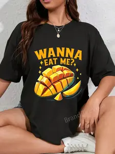 100% Cotton Mangos Art Fruit Mango Funny T-Shirt