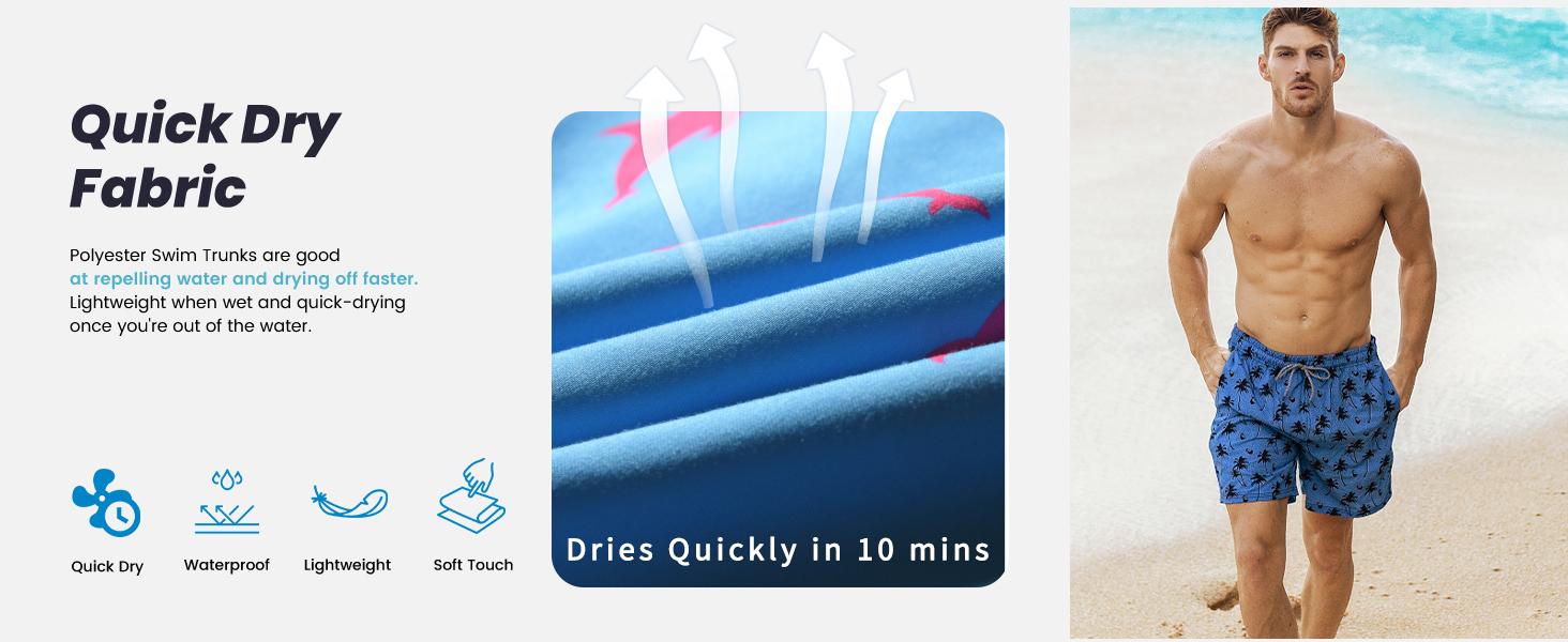 Beach Shorts with Phone Pocket for Men, Summer Casual Board Shorts with Side Pockets, Quick Dry Swim Shorts Swim Trunks Swimming Shorts Drawstring Elastic Waistband Swimwear Swimsuit Bathing Suit Gift Ideas